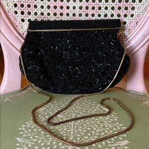 Lord & Taylor black evening bag